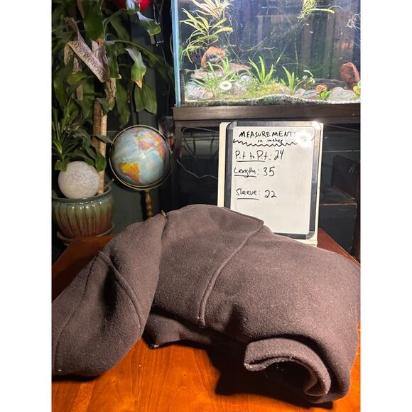 JOURNAL STANDARD Japanese Brand Relume Wool Duffle Coat Jacket Brown Women's 10 - Picture 12 of 12